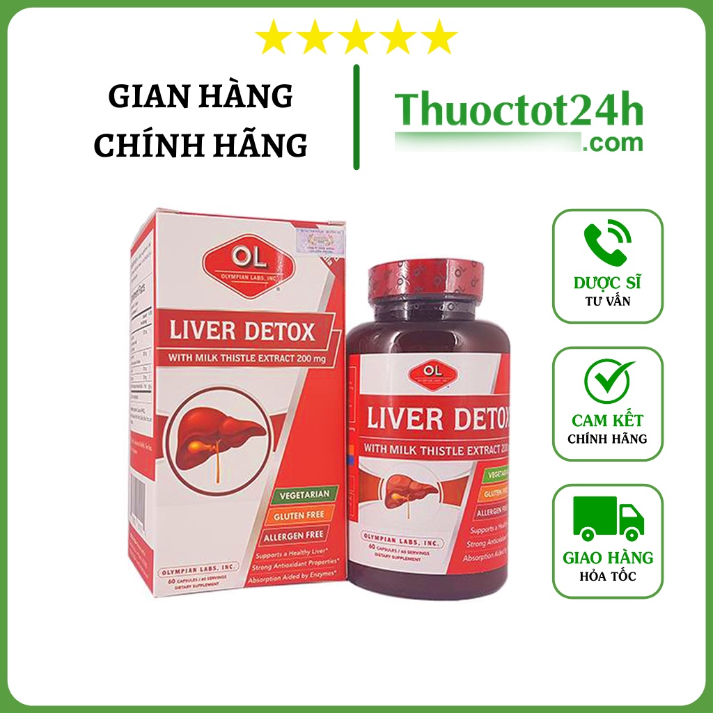 Viên nang Liver Detox - Hỗ Trợ Giải Độc Gan Cho Lá Gan Khoẻ Mạnh