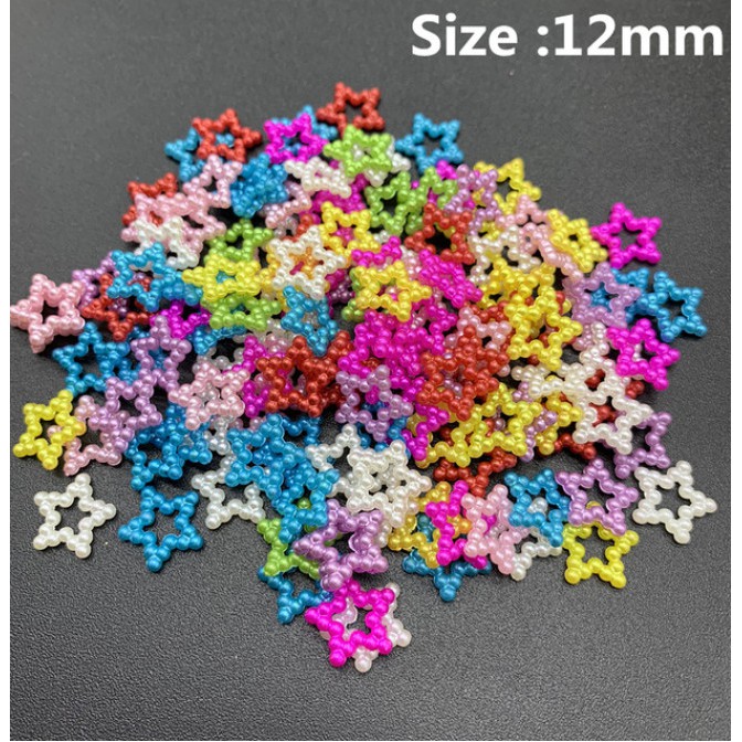 Set 100 Hạt Ngọc Trai Giả Nhiều Màu Sắc Dùng Để Trang Trí Thủ Công