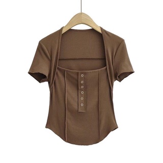 Áo thun gân cotton [ảnh thật]