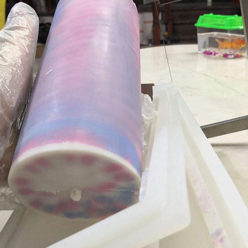 1 Bộ Acrylic kéo qua ống kính định hình xà phòng 1000Ml Khuôn xà phòng Silicone ống