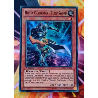[ ĐẬU PHỘNG ] THẺ BÀI YUGIOH MINT 90 - TCG - Heroic Challenger - Clasp Sword - NUMH-EN011 - Super Rare 1st Edition