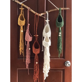 Mành Kén treo cây Macrame (Hình chụp thật)