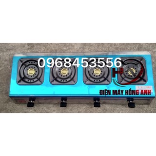 Bếp gas 4 cửa - bếp ga 4 họng tặng 2 kiềng