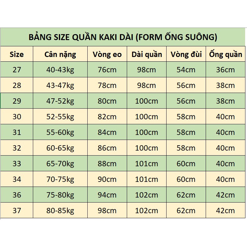 Quần kaki nam dài ống suông, nhiều màu, size từ 43kg đến 80kg đều có - NH Shop