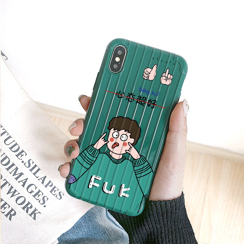 Ốp lưng iphone Fukkiu sọc 3D chống va đập 5/5s/6/6plus/6s/6splus/7/7plus/8/8plus/x/xs/11/12/pro/max/plus/promax | BigBuy360 - bigbuy360.vn