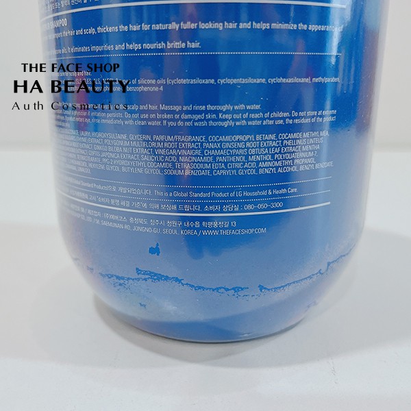 Dầu gội dưỡng ẩm phục hồi giảm rụng tóc kích thích mọc tóc thơm lâu The Face Shop Dr Belmeur Derma Repair Shampoo 500ml