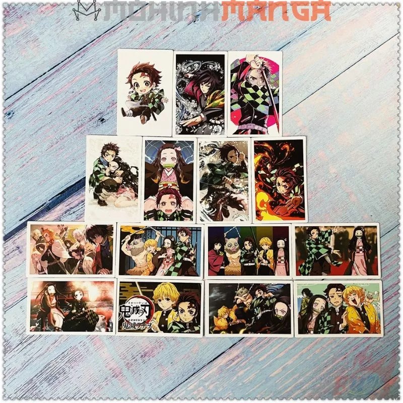 Lomo card hộp 30 thẻ truyện Kimetsu No Yaiba poster card Thanh gươm diệt quỷ Tanjiro Nezuko Zenitsu Tanjirou Inosuke
