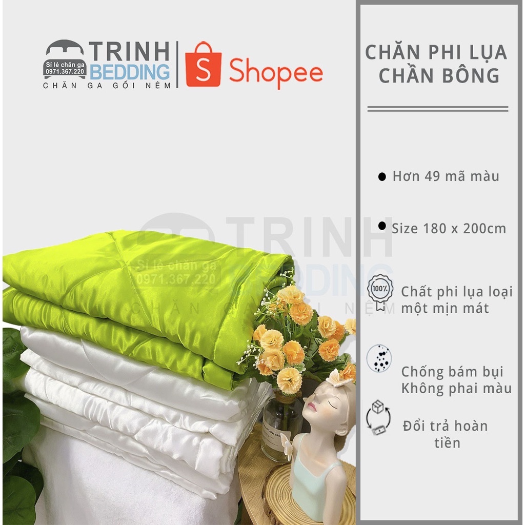 Sale Chăn Phi Lụa Lẻ Các Màu Có Sẵn kích Thước 180x200cm Trinhbedding