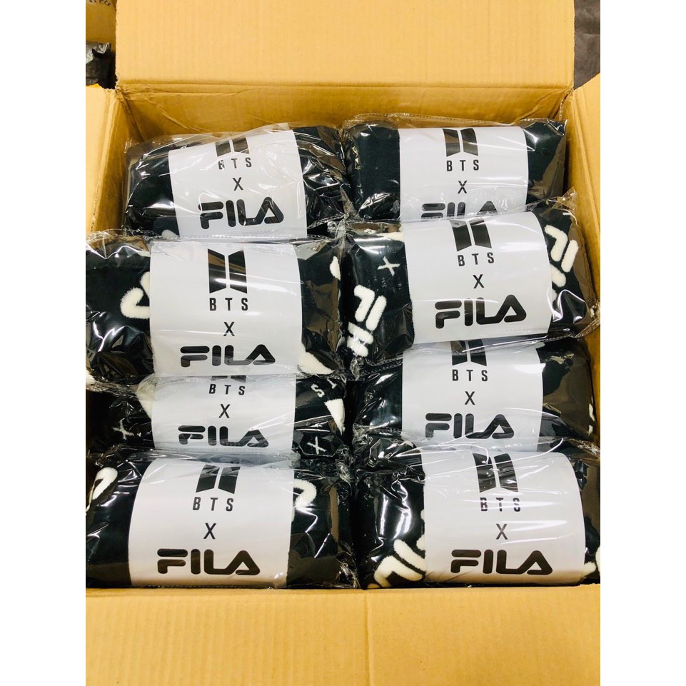 Mền nhung trùm BTS X FILA