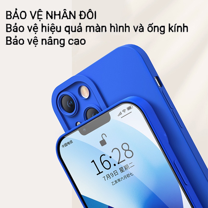 Ốp Điện Thoại TPU Silicon Chống Sốc Bảo Vệ Ống Kính In Hình Klein Cho iPhone 13 12 11 Pro Max 7 8 6 6s Plus SE 2020