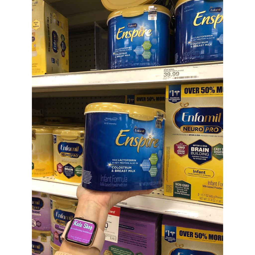 BAY AIR - date 10/22 Sữa bột Enfamil Enspire Infant Formula 581g