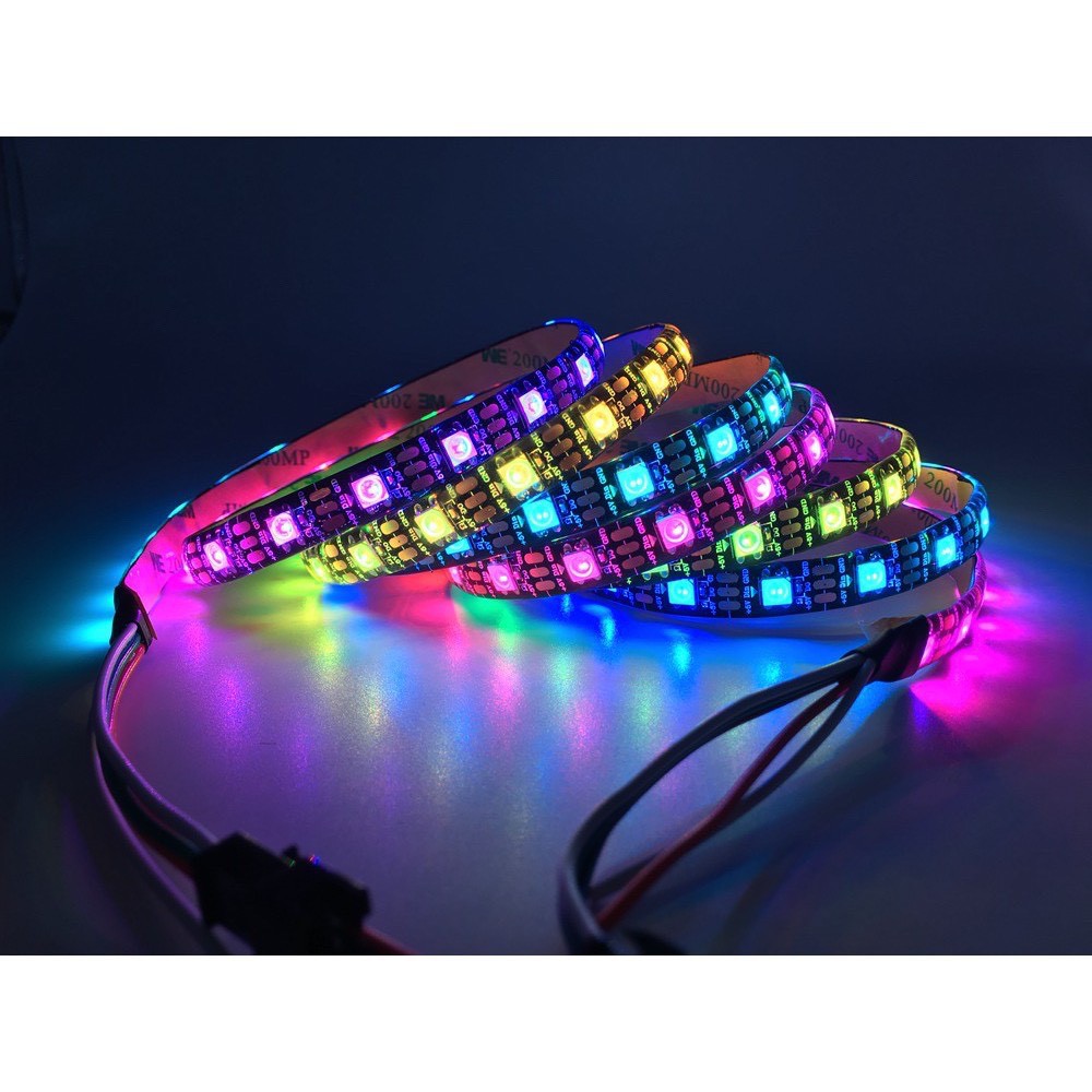 Cuộn led 5050 dải đèn led RGB nháy đuổi dây dán full color chạy hiệu ứng đẹp mắt - ic chất lượng cao 1903 chip led 5050