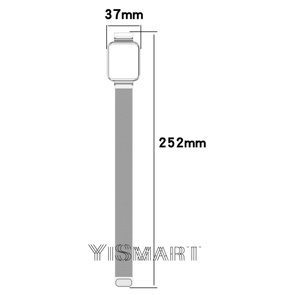 Dây Đeo Inox Cho Đồng Hồ Thông Minh Redmi Watch 2 Lite 2 Trong 1