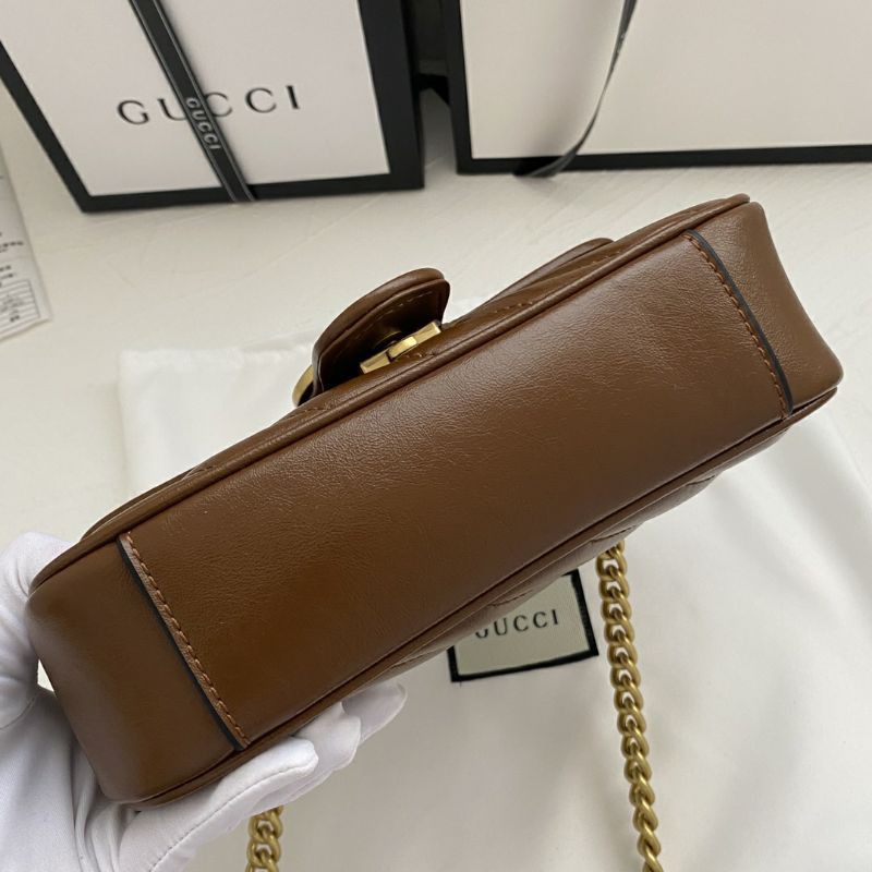 Túi xách da GG Marmont thời trang hè Gucci size 22