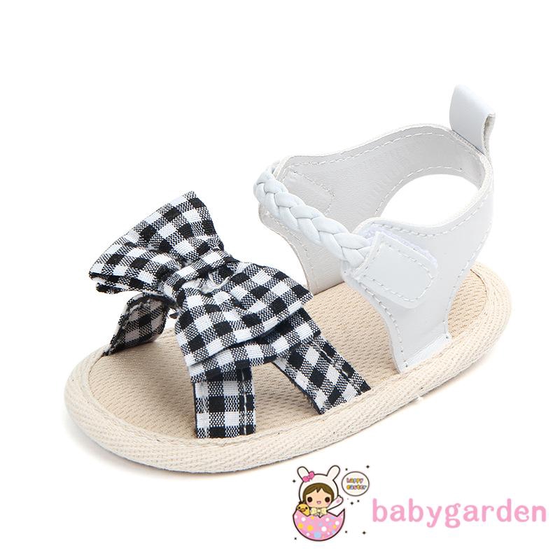 Giày xăng đan đính nơ xinh xắn cho bé gái