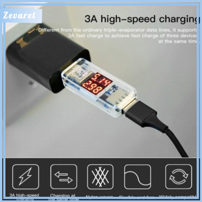 Dây Cáp Sạc USB Nhanh 3 Trong 1 Đa Năng Cho Điện Thoại