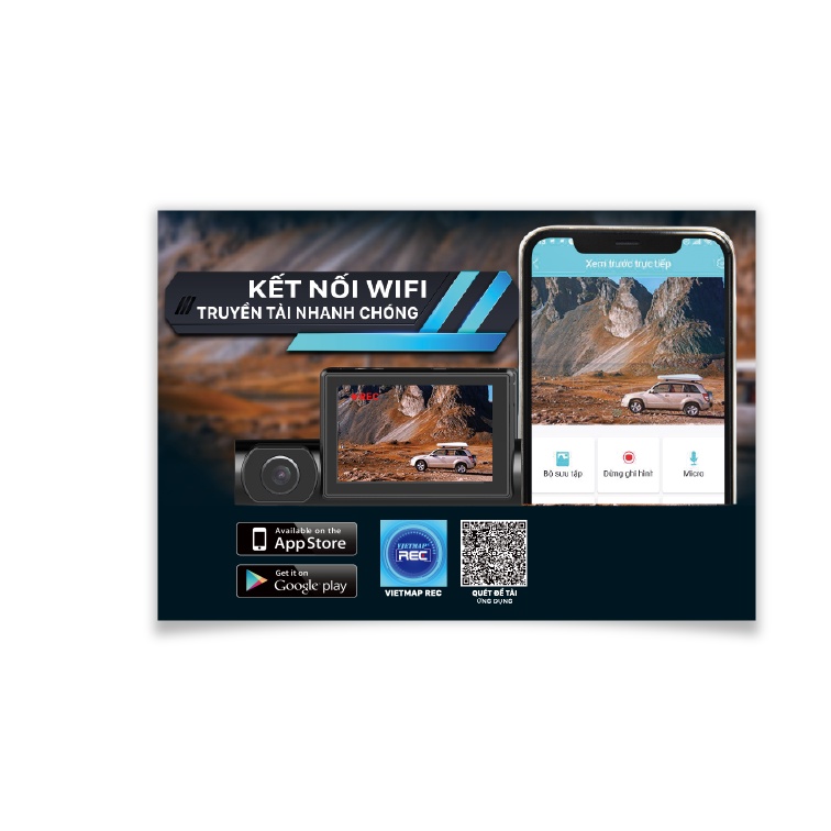 VIETMAP R1 Camera Cảm Ứng Ghi Hình Trước Và Trong Xe | BigBuy360 - bigbuy360.vn