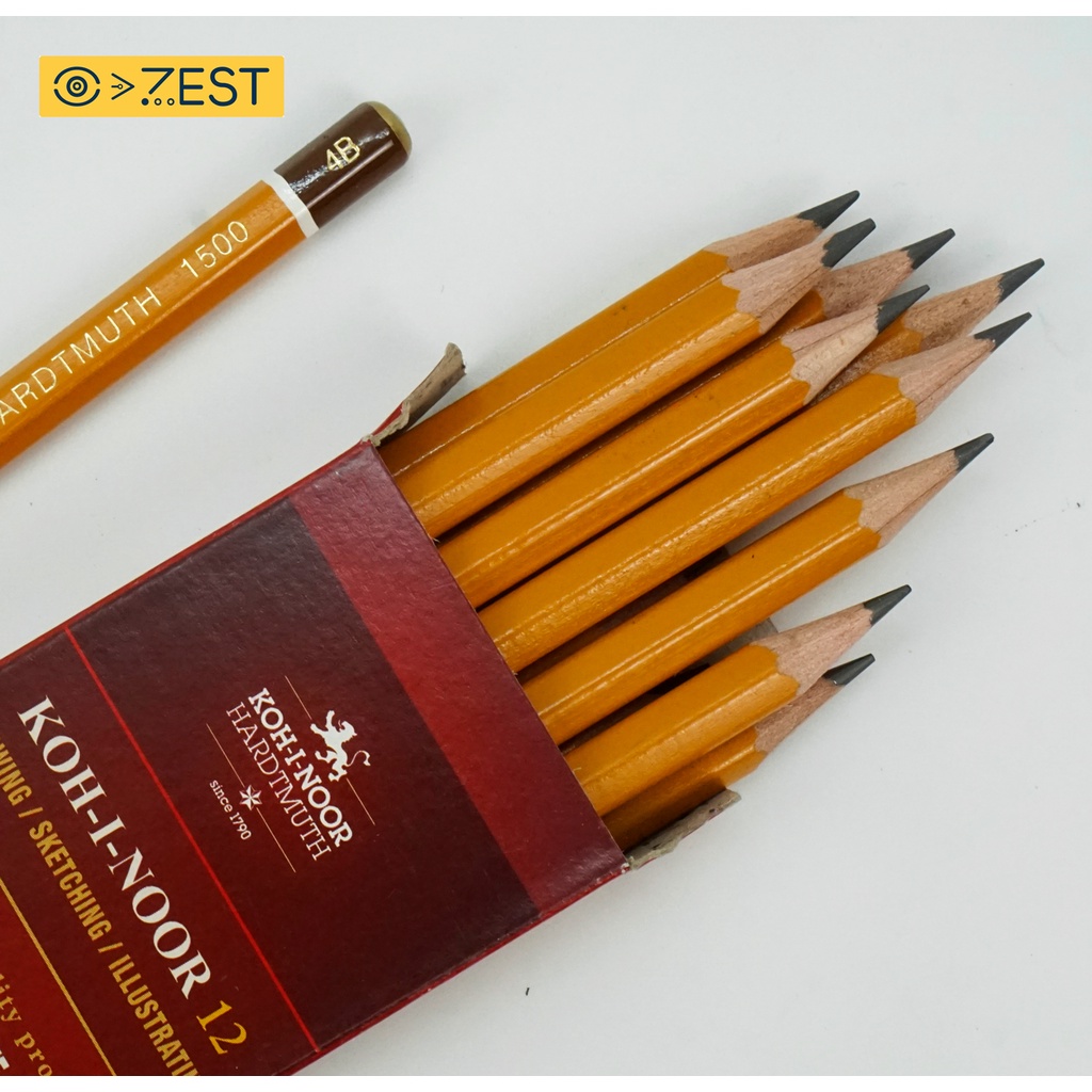 Bút chì KOH-I-NOOR 1500 HB/ 2B/ 3B/ 4B/ 5B/ 6B - CHÍNH HÃNG