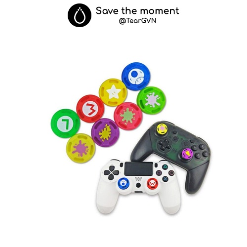 Nút bọc Analog Mario cho tay cầm Playstation / Xbox / Switch Pro Controller - 1 cái