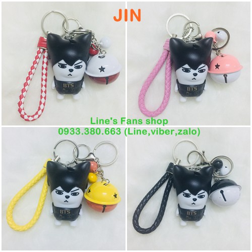 Móc khóa strap BTS (KM tặng Sticker & hình xăm BT21 BTS, khách chọn mẫu)