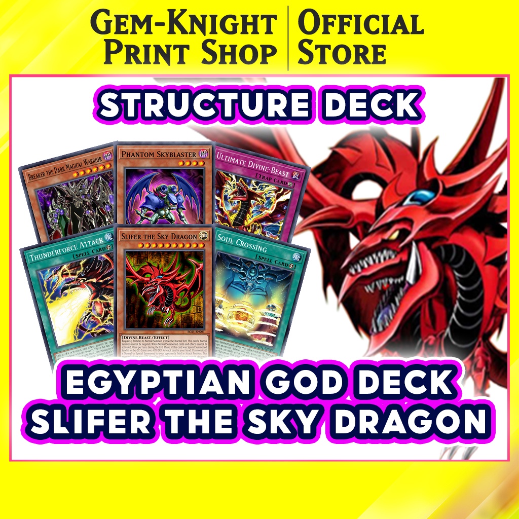 [Bài In] Bộ bài Yugioh – Egyptian God Deck: Slifer the Sky Dragon / Structure Deck
