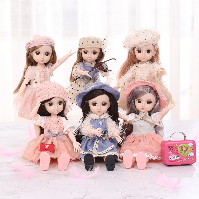 Búp bê công chúa Barbie 30cm có thể di chuyển dễ thương