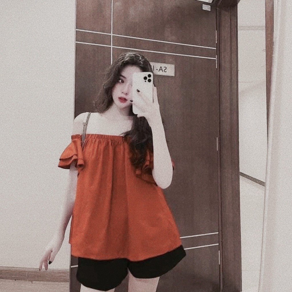 SET ÁO TRỄ VAI CAM QUẦN TACTA PHỒNG CỰC HOT VIP152 | BigBuy360 - bigbuy360.vn