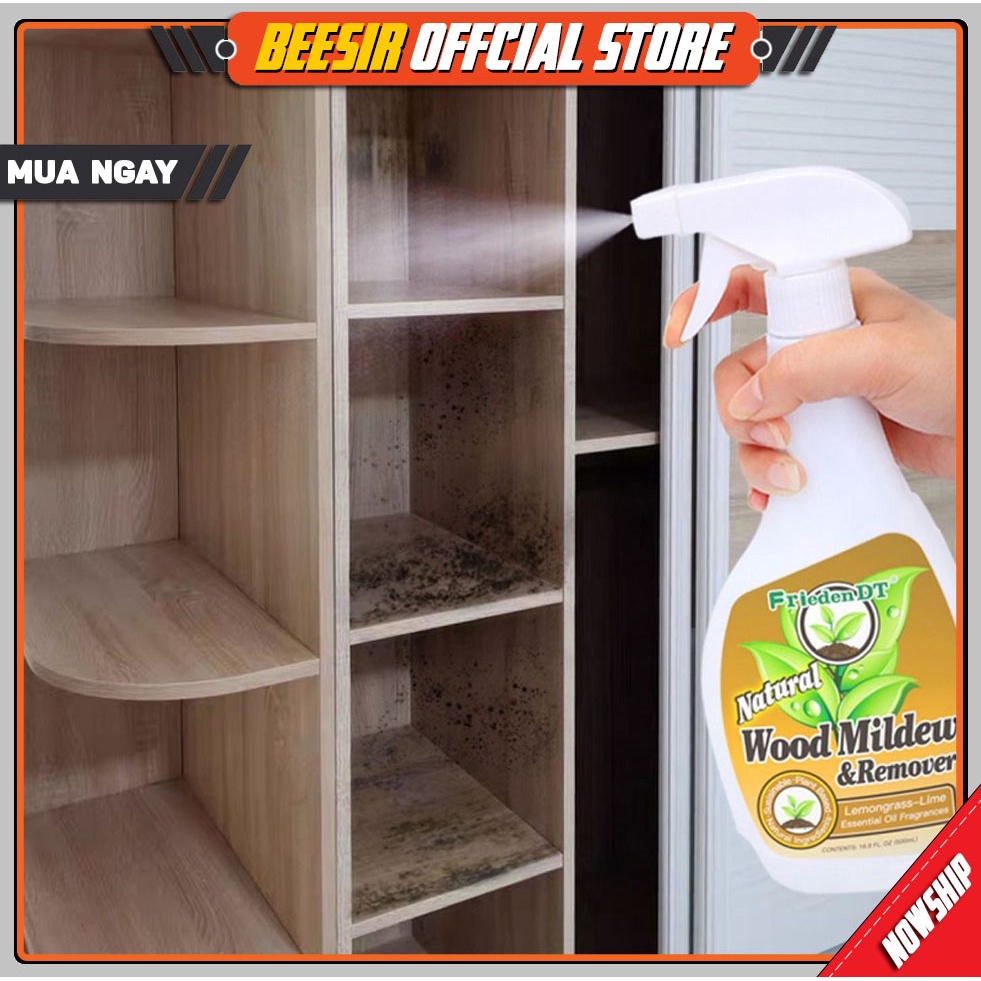 Dung Dịch Tẩy Nấm Mốc Siêu Sạch Đồ Gỗ, Đồ Nội Thất, Tủ Quần Áo Cao Cấp 500ml BEESIR777