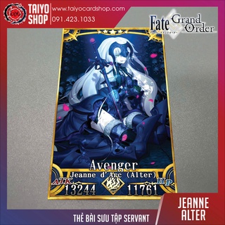 Thẻ bài sưu tầm custom card bánh xốp Fate Grand Order FGO Fate/Grand Order Jeanne d'arc Alter Jalter