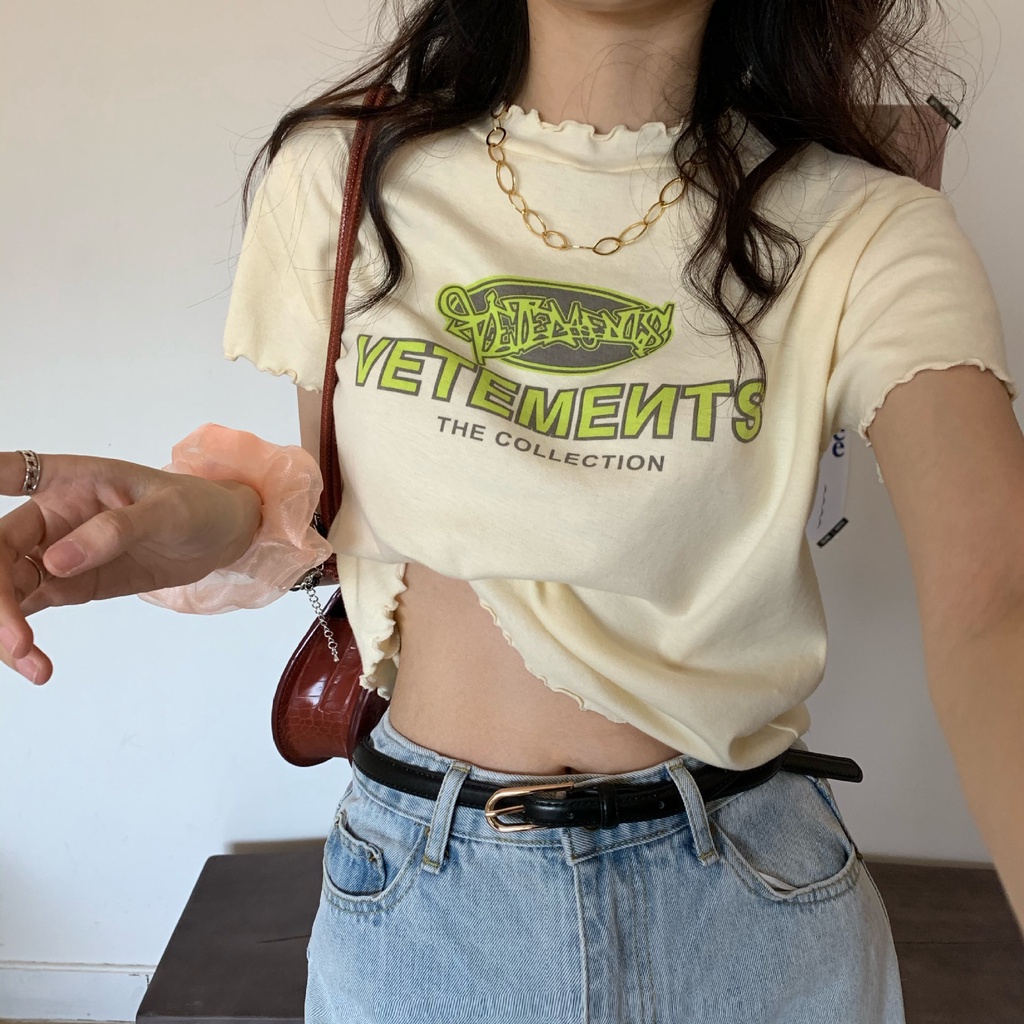 Áo Thun Cộc Tay Dáng Ngắn Thời Trang Cho Nữ JL-TX-371