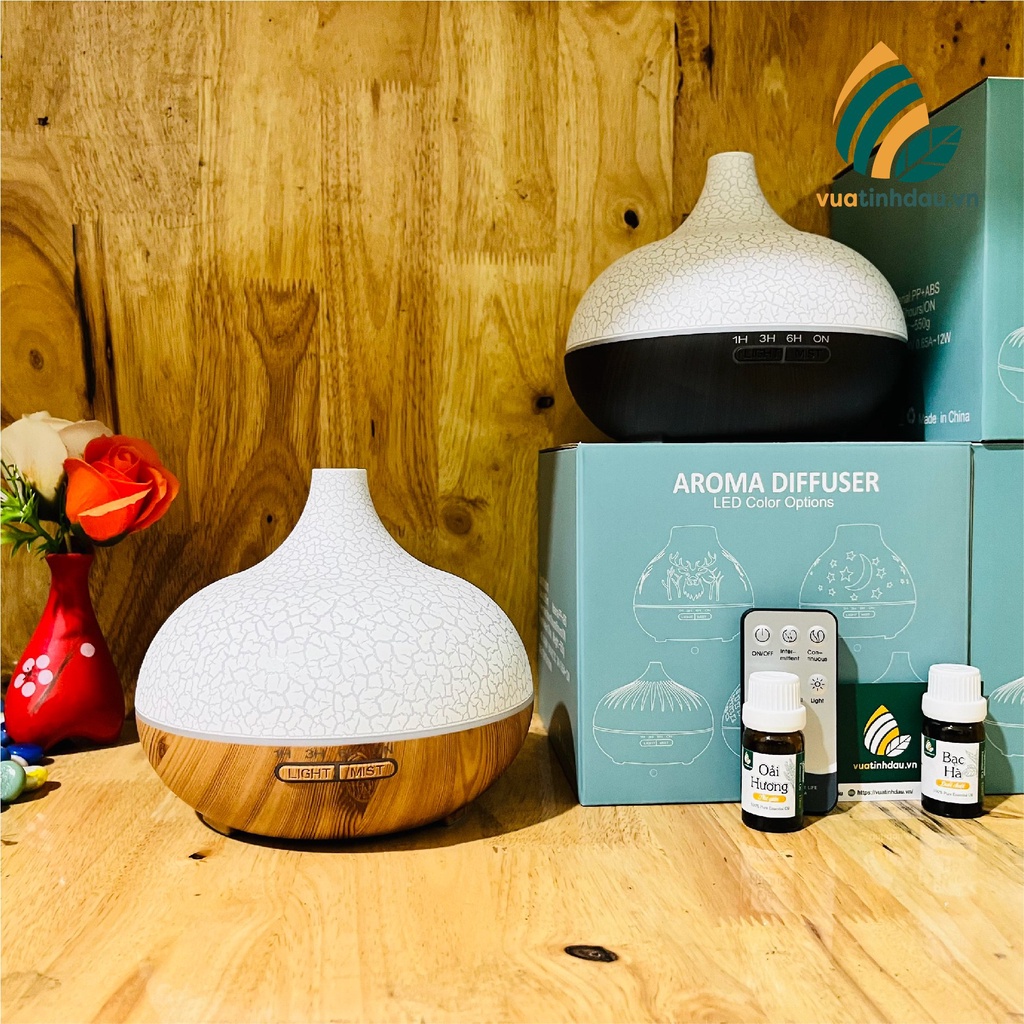 Máy khuếch tán tinh dầu thơm phòng Aroma Diffuser 550ml [NHIỀU MẪU] máy tinh dầu xông phòng khuếch tán bay cao thơm lâu