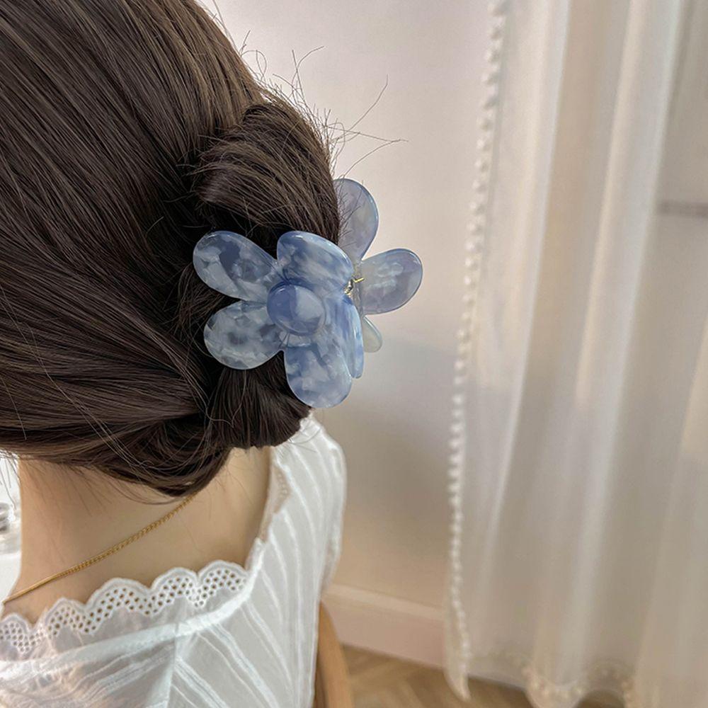 Kẹp Tóc Càng Cua Đính Hoa Kiểu Vintage Ngọt Ngào WMES15H Giá Đỡ