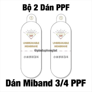 Dán Màn Hình Xiaomi Mi Band 3/4 PPF ( Bộ 2 Dán)
