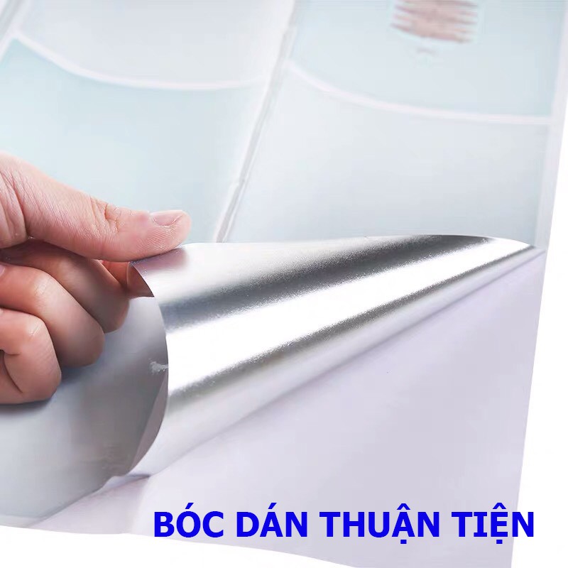 Giấy dán bếp cách nhiệt chống dầu mỡ, Decal dán bếp tráng nhôm chống nước cao cấp Smartcit T3B1