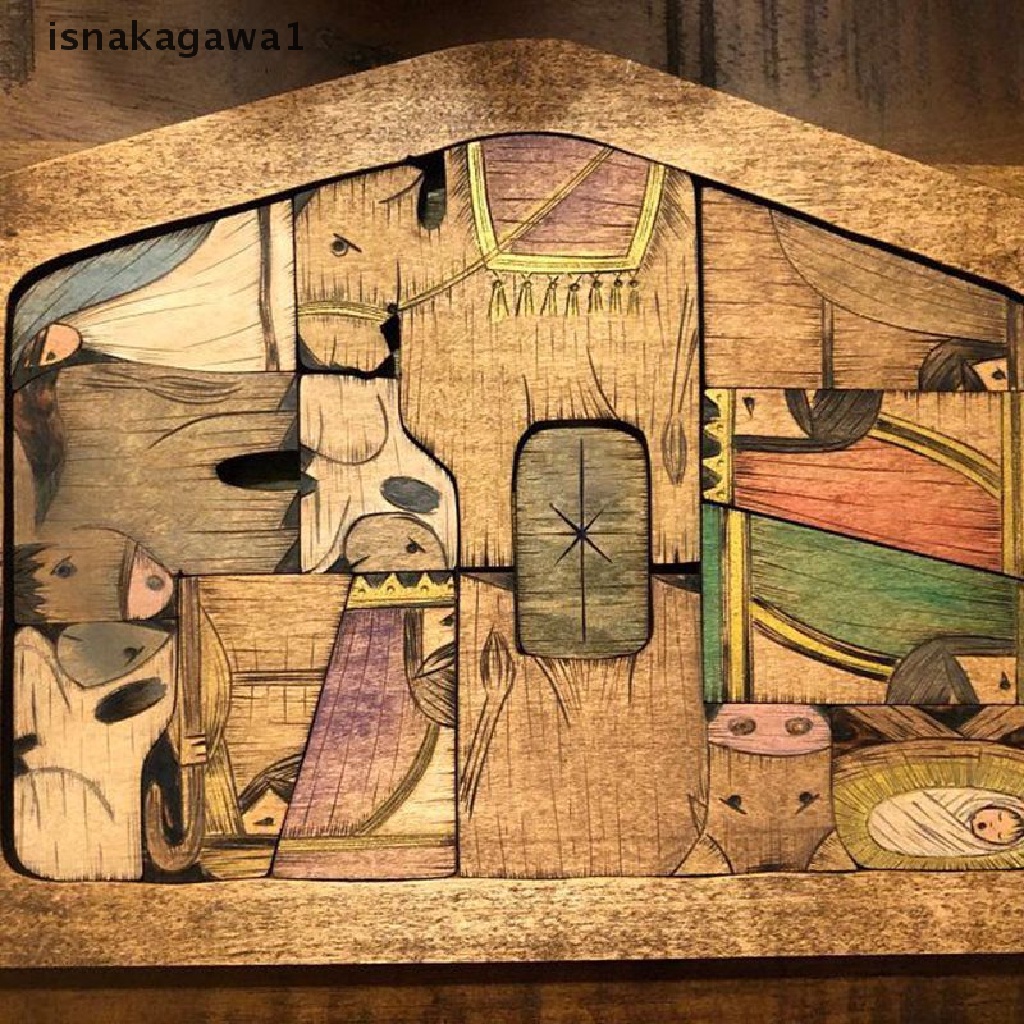 Mới Bộ Đồ Chơi Xếp Hình Jesus Nativity Nativity