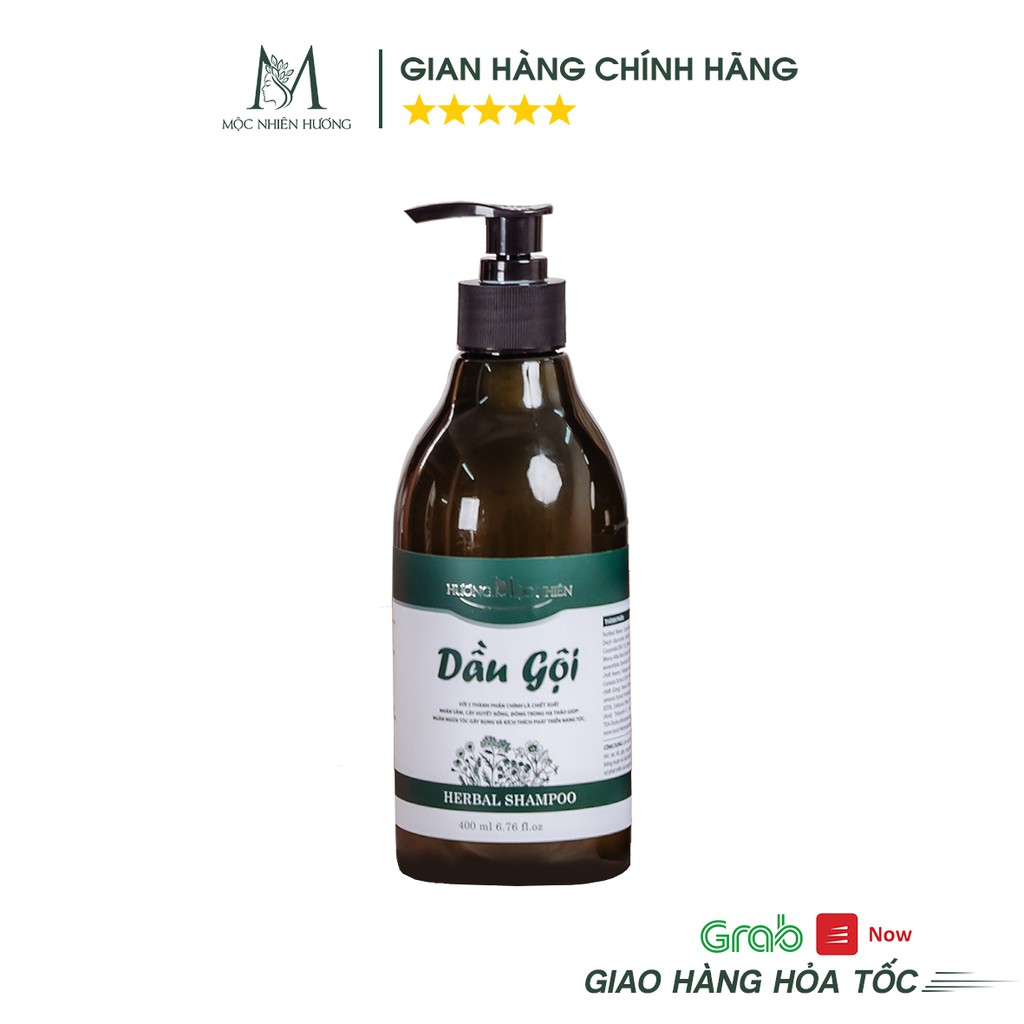 Dầu gội Hương Mộc Nhiên Phục 400ml giúp giảm rụng tóc, kích thích mọc tóc, làm mềm mượt