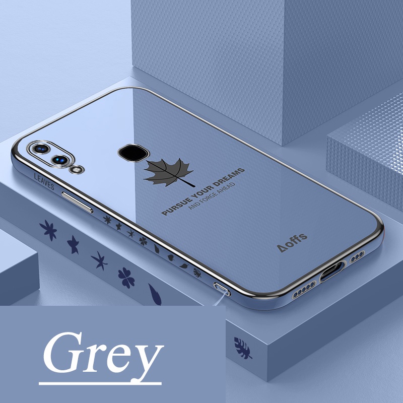 Ốp điện thoại in họa tiết lá phong cho Vivo 1935 1938 1901 1902 1904 1906 V2025 V2024