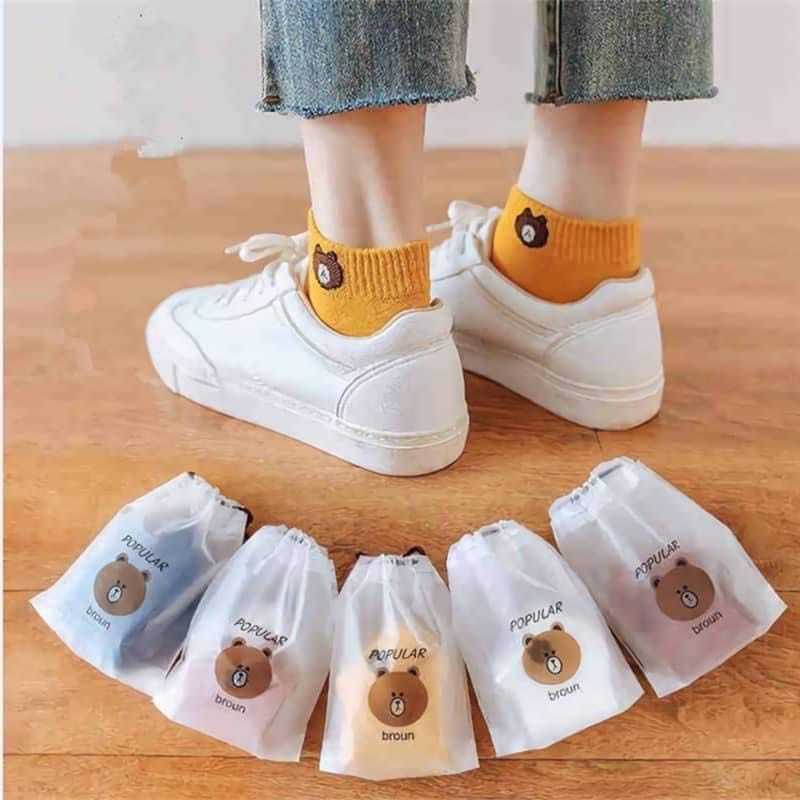 Set 10 Đôi Tất Gấu Co Dãn Siêu Xinh - Set Tất Unisex Hoạ Tiết Cực Yêu