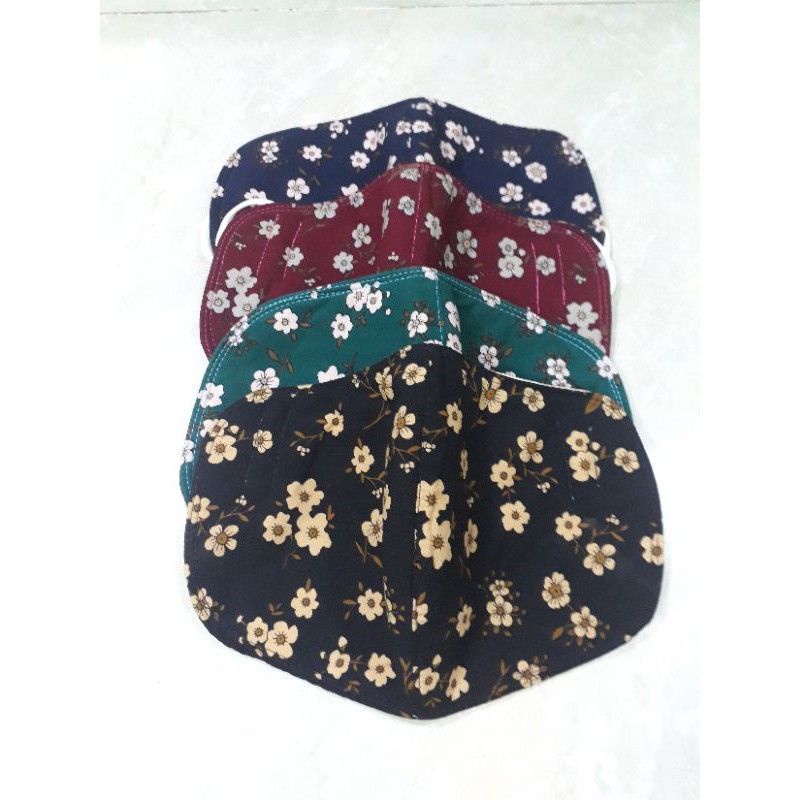 Khẩu trang vải cotton 3 lớp, kiểu truyền thống - Caro nhuyễn, chống tia uv, thoải mái khi đeo, tái sử dụng
