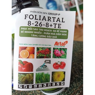 Phân bón NPK 8-26-8+TE FOLIARTAL