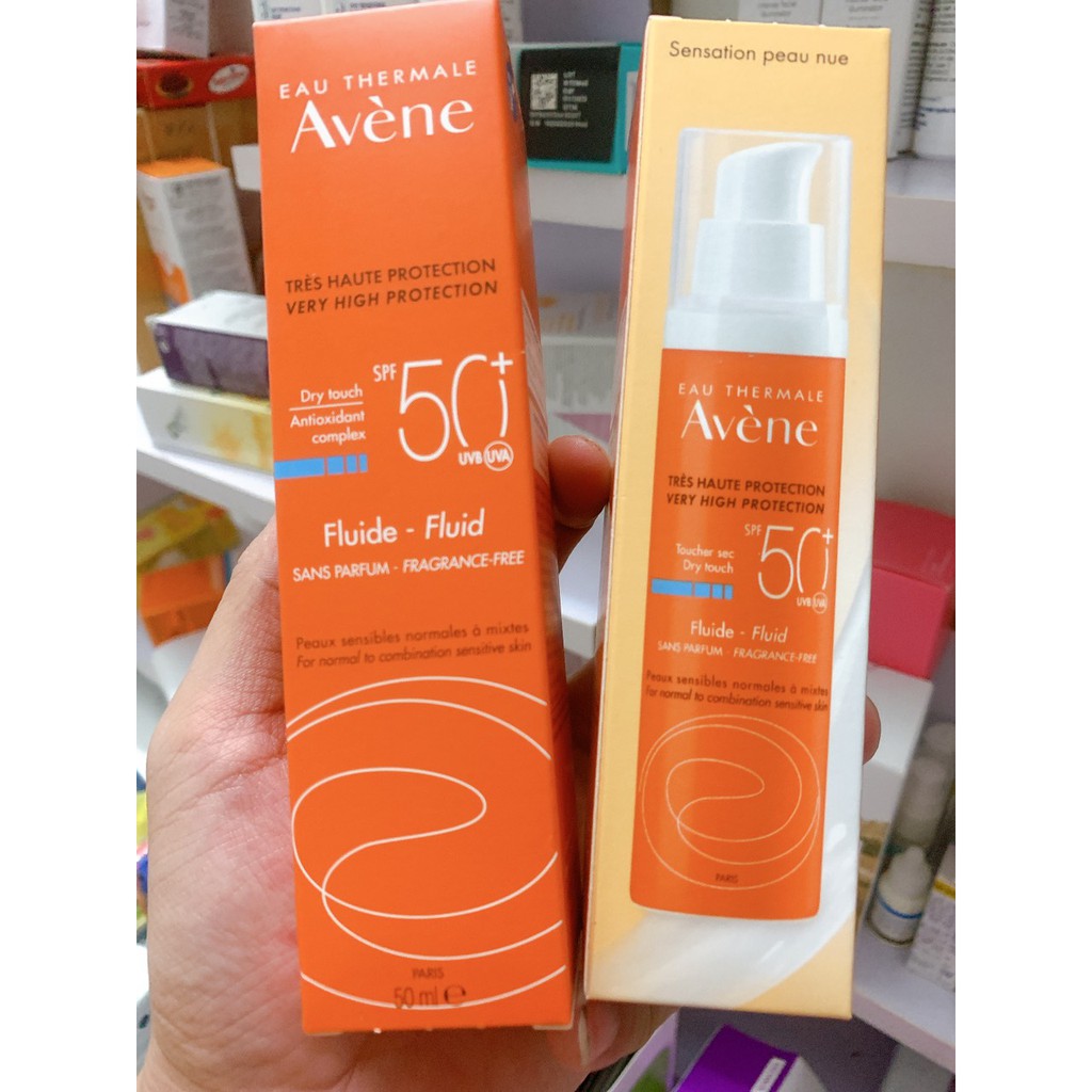 Kem Chống Nắng Avene Cleanance Fluide Fluid SPF50+ 50ml Mẫu Mới