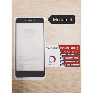 Kính Cường Lực Xiaomi Redmi Note 4 Full Màn Hình