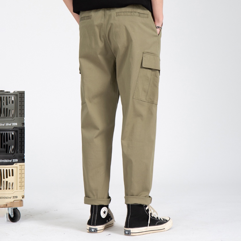 Quần Kaki Nam - Túi Hộp Phong Cách Streetwear Mix Đồ Cực Ngầu Big Size - Chất Đẹp Không Nhăn Xù, Dáng Xuông - Rew2021