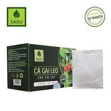 2 hộp trà cà gai leo Sadu túi lọc. Trà thảo mộc thanh nhiệt, giải độc gan 100% hữu cơ hộp 150g [Hibaby Plus]