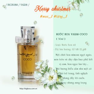 NOEL TẶNG QUÀ KHỦNG - Nước hoa Varis COCO (30ml)