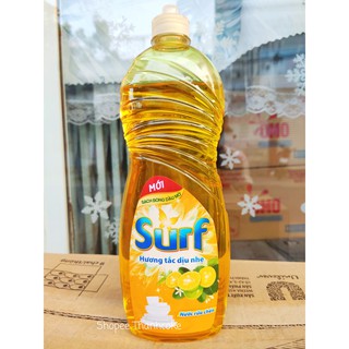 Nước rửa chén surf hương tắc dịu nhẹ chai 750g 750 g