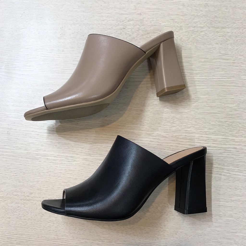 Guốc Da Nữ Cao 8CM Hàng VN