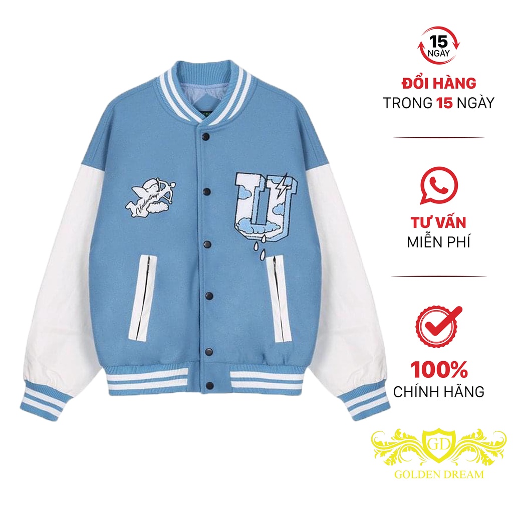 Aó khoác bomber Unisex chống nắng chất Nỉ in Hình Thiên Thần Siêu đẹp cho Nam Nữ GD199