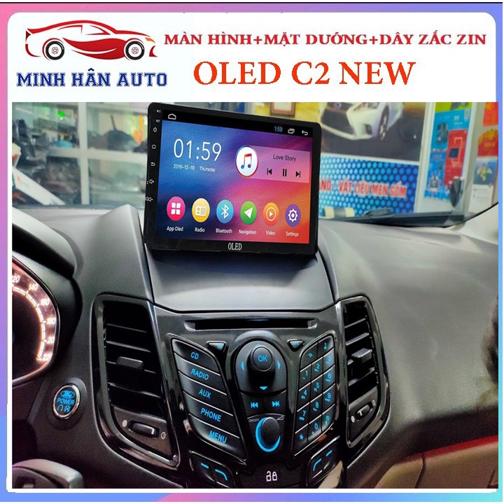 TẶNG VIETMAP S1- Màn hình OLED C2 NEW kèm dưỡng xe FORD FIESTA, màn hình fiesta, phụ tùng xe hơi, camera hành trình ô tô