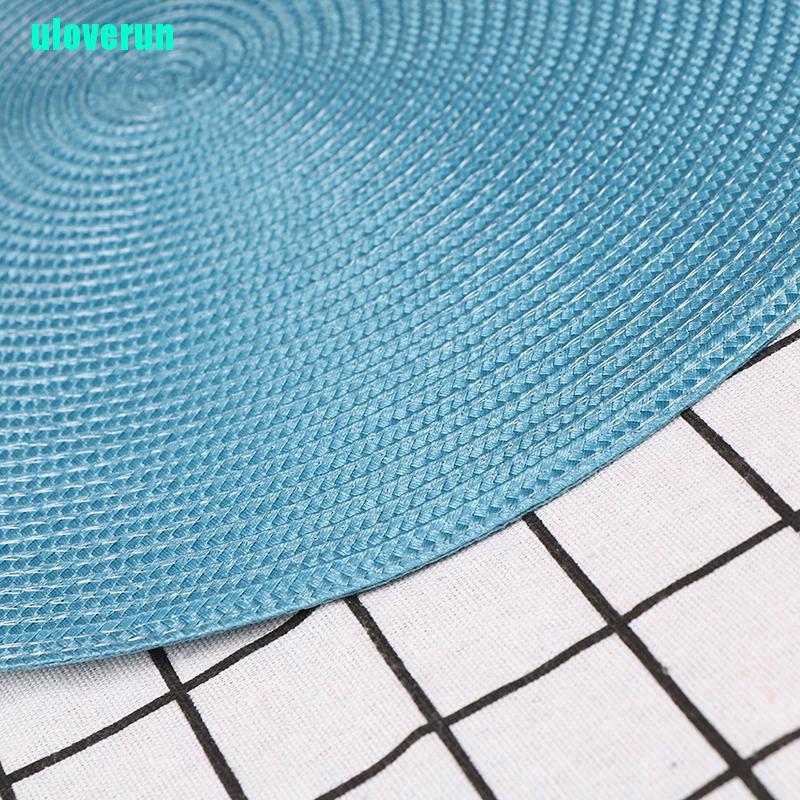 Thảm Lót Bàn Ăn Hình Tròn Bằng Vải Dệt Chịu Nhiệt Chống Trượt Tiện Lợi